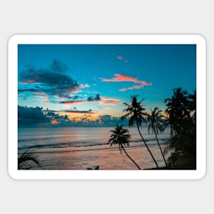 PALM TREE SUNSET ON THE SEA SHORE DESIGN Sticker